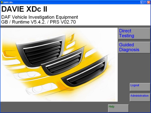 Software originale 1 del CORREDO di DAF VCI-560