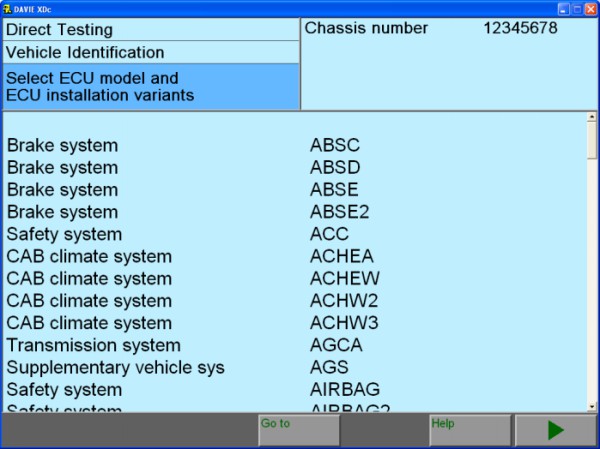 Software originale 4 del CORREDO di DAF VCI-560
