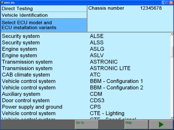 Software originale 5 del CORREDO di DAF VCI-560