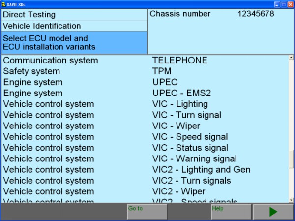 Software originale 9 del CORREDO di DAF VCI-560