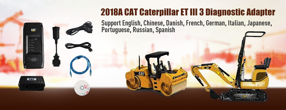2018C CAT Caterpillar ET III 3 Diagnostic Adapter With 2018.1 CAT SIS Truck Diagnostic Tool With Best Quality