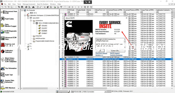 Un buon prezzo. Il nuovo CUMMINS INSITE V9.0.0 PRO 2024.04 Servizio elettronico Cummins Truck Diagnostic Software in linea