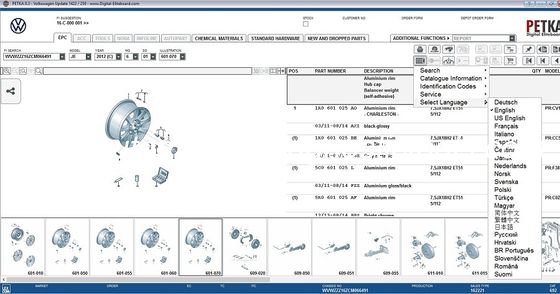 Un buon prezzo. 2024 PETKA Catalogo ricambi per Audi, Porsche, VW V8.3 versione in linea