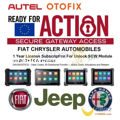 Un buon prezzo. Autel European FCA Chrysler Fiat Alfa SGW Servizio di sblocco Security Gateway per Autel / OTOFIX Tools in linea
