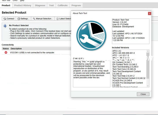 Un buon prezzo. 2025 per il software Volvo Premium Tech Tool PTT2.8.241 + ACPI + Devtool per VOCOM/VOCOM II in linea