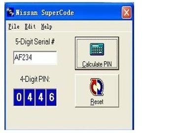 Un buon prezzo. Software eccellente di codice di Nissan, calcolatore di codice di Pin di Nissan per le chiavi di programmazione in linea